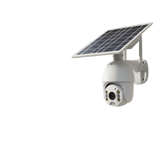 Genérico - Camara Ip Solar Seguridad Wifi Exterior Hd 1080p Blanco