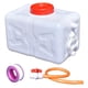thumbnail image 3 of Contenedor de agua para acampar Almacenamiento de agua de emergencia portátil con anillo de tracción Grado alimenticio engrosado para barbacoa Jardín blanco 30 gatos, 3 of 5