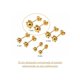 thumbnail image 4 of Aros Bolita Pistilo 7mm No4 Oro 18k 2gr Regalo Mujer Dorado, 4 of 6