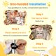thumbnail image 5 of Asiento acolchado para carrito de bebé BeesMith 28 × 15 cm con animales rosas, 5 of 8