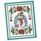 thumbnail image 5 of A?o nuevo modelo de mu?eco de nieve estampado punto de cruz kit costura 11ct 27x37cm, 5 of 5