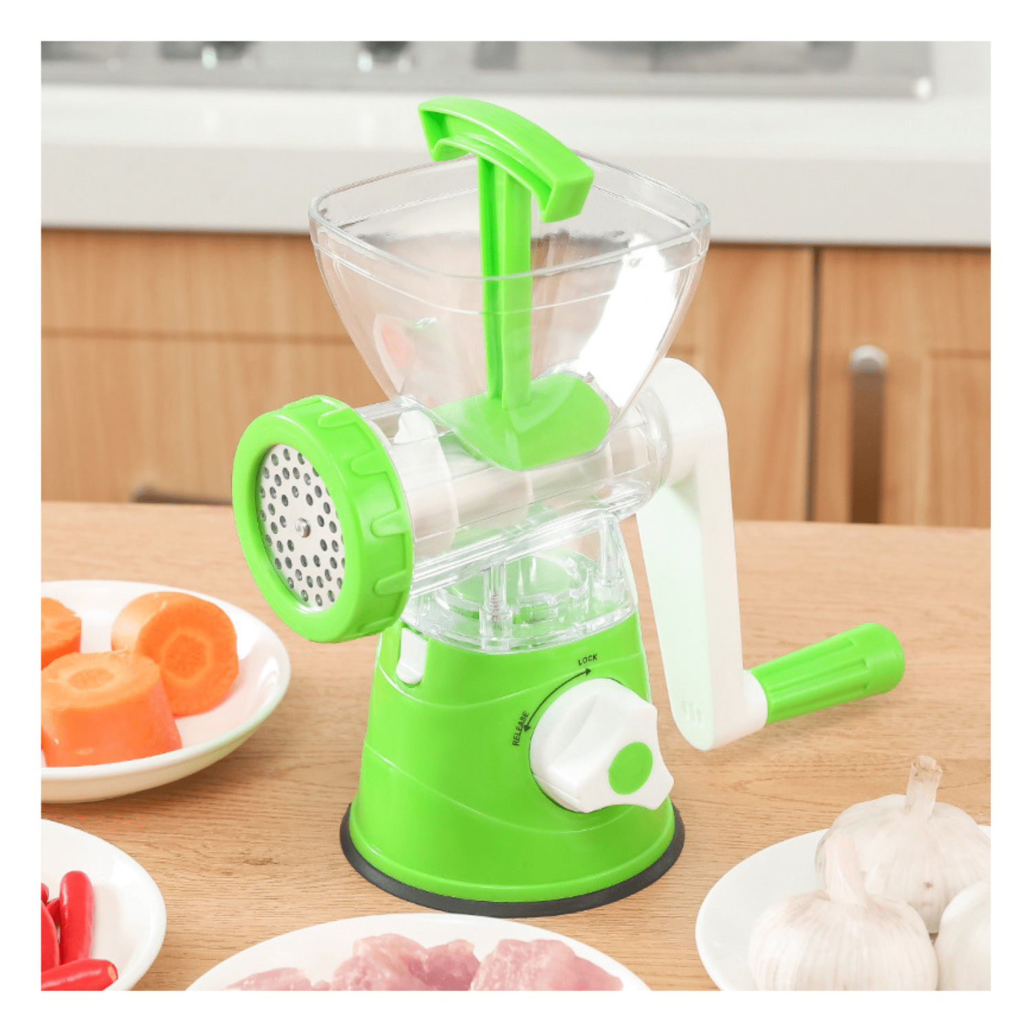 Genérico - Picador Moledor De Carne Manual, Multifuncional Verde