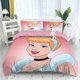 thumbnail image 1 of Princess Cartoon Series Girl 3-Pcs Bed Duvet Cover Set Microfiber Bedding Sets for Girls Kids, 1 of 5