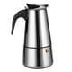 thumbnail image 1 of De Acero Inoxidable Olla Express Moka Estufa Cafetera Eléctrica Cafetera 2 Tazas, 1 of 3