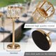 thumbnail image 3 of Juego de 3 candelabros de cristal con brazos arqueados, 3 of 3