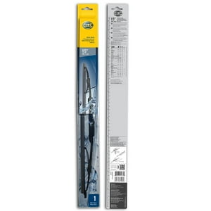 Plumilla Hella Delantera 15 Pulgadas 38 Cm Con Adaptador Negro