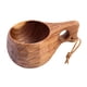 thumbnail image 4 of Taza De Madera Para Beber, Té, Café, Leche, Vino, Para El Hogar, Cocina, Senderismo, Camping, Patrón Marrón Oscuro, 4 of 5