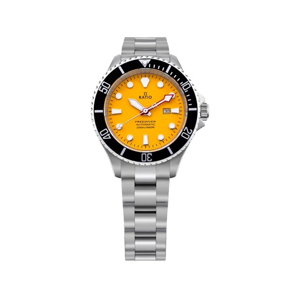 Reloj RATIO FreeDiver 35 mm Zafiro Amarillo 200 m