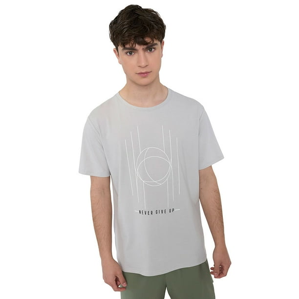 Polera Hombre Deportiva Fun Gris Corona