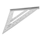 thumbnail image 1 of Escuadra de carpintero triangular multifuncional de 7 pulgadas, aleación de aluminio, métrica imperial, para carpintería, 1 of 8