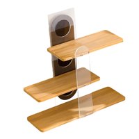Magideal - Soporte Para Tazas De Café De 3 Niveles, Estante De Encimera, Estante De Esquina De Escritorio, Organizador Para Tazas De Café, Cocina, Hogar Y Agua. Color Madera