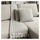 thumbnail image 2 of Combo Deco 2 Cojines y 1 Manta Chevron Beige / Blanco Diseño Moderno Lavable x mts, 2 of 3