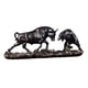 thumbnail image 3 of Escultura De Animales Figura De Vaca Esculturas De Vaca Modernas Para Estante Estantes De Mesa Cobre 40x11x15.5cm, 3 of 5