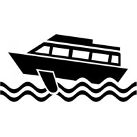 Rienda Libre Graphics - Decomural Ferry Boat Ocean Transport Ws-18751