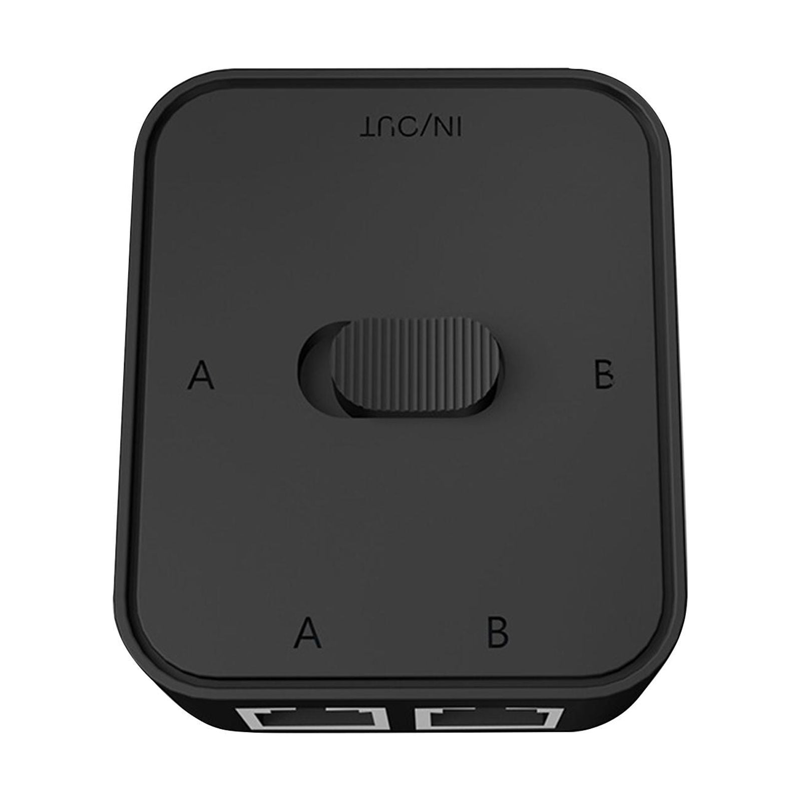 Magideal - Conmutador De Red Rj45 2 Vías Uso Conveniente 2 En 1 Salida Sin Interferencia Eléctrica Conector Adaptador Duradero Sin Fuente De Alimentación Mini