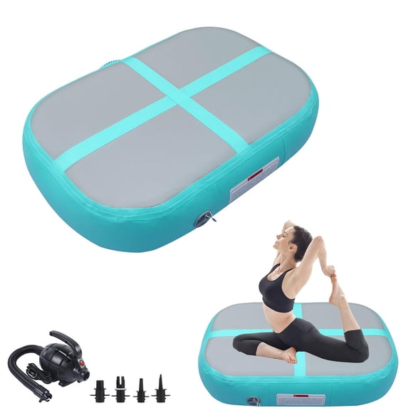 Colchoneta inflable para gimnasio PPXIA con rodillo de aire y bomba para yoga