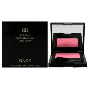 Ga-De - Polvo De Rubor Satinado Suave Idílico - Rosa Pacífico De Para Mujeres - Rubor