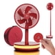 thumbnail image 1 of Ventilador portátil con batería inalámbrica VENTY de 4 velocidades con LED rojo, 1 of 8