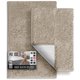 thumbnail image 1 of Juego de alfombras de baño Hearth & Harbor, felpilla, 3 tamaños, 1 of 9