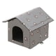 thumbnail image 4 of Casa Para Gatos Al Aire Libre, Caseta Para Perros Pequeña, Cueva Para Perros, Cachorros, Gatitos, Cama, Casa Para Mascotas, Gris S, 4 of 5