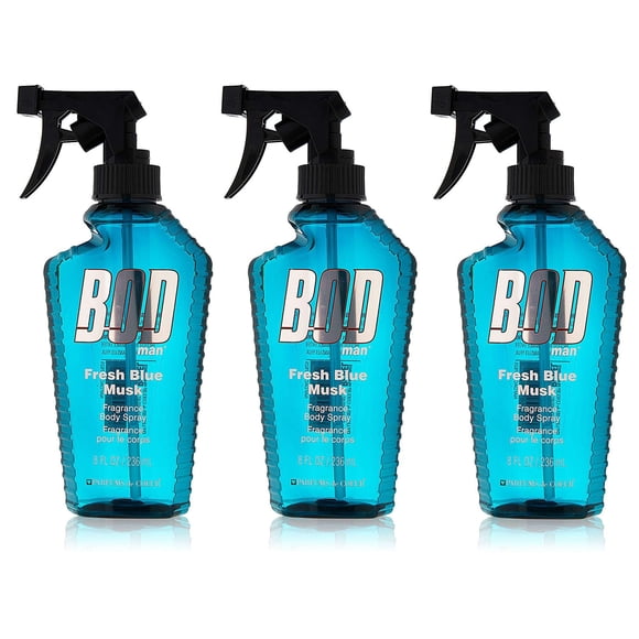 Spray corporal Parfums De Coeur BOD Man Fresh Blue Musk 240 ml x3