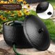 thumbnail image 4 of Soporte para manguera de jardín Monarch Abode de metal negro para 100 pies, 4 of 8