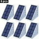 thumbnail image 1 of 2/6pcs Solar Step Lights, Warm White Triangle Solar Deck Lights, IP67 Waterproof Auto On Off Decoration Lights, For Stair Patio Yard, Driveway, Porch, Front Door, Sidewalk, 1 of 4