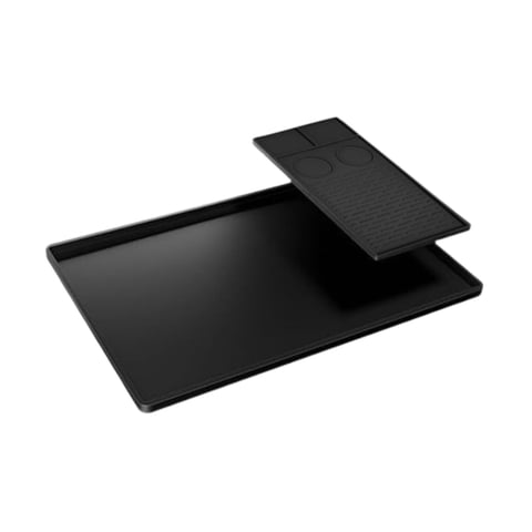 Magideal - Alfombrilla De Silicona Para Café, Alfombrilla Para Estación De Café, Alfombrilla De Secado, Alfombrilla Para Cafetera, Bordes Elevados, Función De Dr 51 Cm X 405 Cm