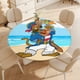 thumbnail image 4 of Scooby-Doo Piratas-theme Fitted Round Tablecloths Elastic Edged Table Covers Waterproof Table Cloth for Kitchen Holiday Party Tables Decor 150cm, 4 of 6