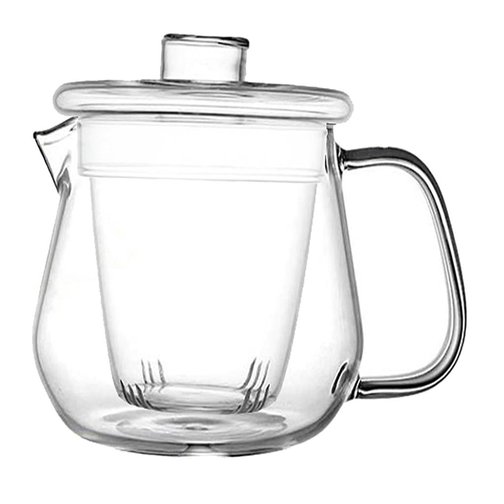 Bothyi - Tetera De Vidrio Para Estufa, Tetera Floreciente Segura Para Café Con Leche, Hojas Sueltas