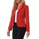 thumbnail image 4 of INSPIRE CHIC Blazer de Trabajo para Mujer con Cuello con Solapa, Chaqueta de Manga Larga, Traje Blazer Rojo Brillante XL, 4 of 6
