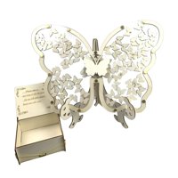 Bothyi - Marco De Libro De Invitados Con Caja De Mariposa Para Aniversario, Día De San Valentín, 60 Unidades