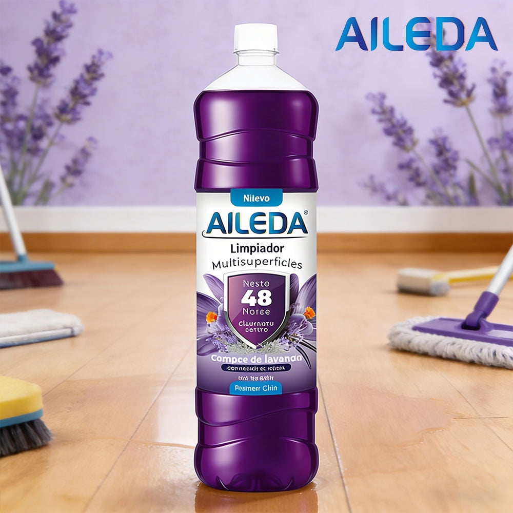 Aileda - Limpiador De Pisos Aromas Variados 900ml En Botella Fragancia Lavanda