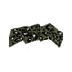 thumbnail image 3 of INSPIRE CHIC Bufanda de Leopardo Estampado para Mujer, Bufanda Larga y Delgada para el Cuello y Cinta para el Cabello para Bolsos Verde Oscuro 88x5cm/35x2", 3 of 5