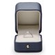 thumbnail image 1 of Caja de Anillos Oirlv 6 × 6 × 6,5 cm Cuero Azul Acero, 1 of 6