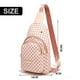 thumbnail image 4 of Riñonera Cruzada Para Mujer, Mochila Bandolera Pequeña Con Cinturón, Mochila Bandolera A Cuadros., 4 of 6