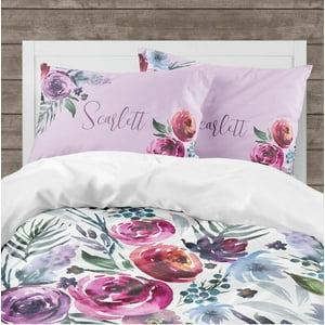 Milsleep - Juego De Cama Infantil Sweet Woodlands Floral (Edredón O Funda Nórdica)