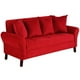 thumbnail image 2 of Sofa Lua 3C Felpa 20 Rojo, 2 of 6