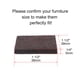 thumbnail image 2 of Uxcell Hogar 24Pcs Almohadillas de Fieltro Marrón Protector de Piso Cuadrado para Patas de Sillas 38 x 38 x 5mm, 2 of 7