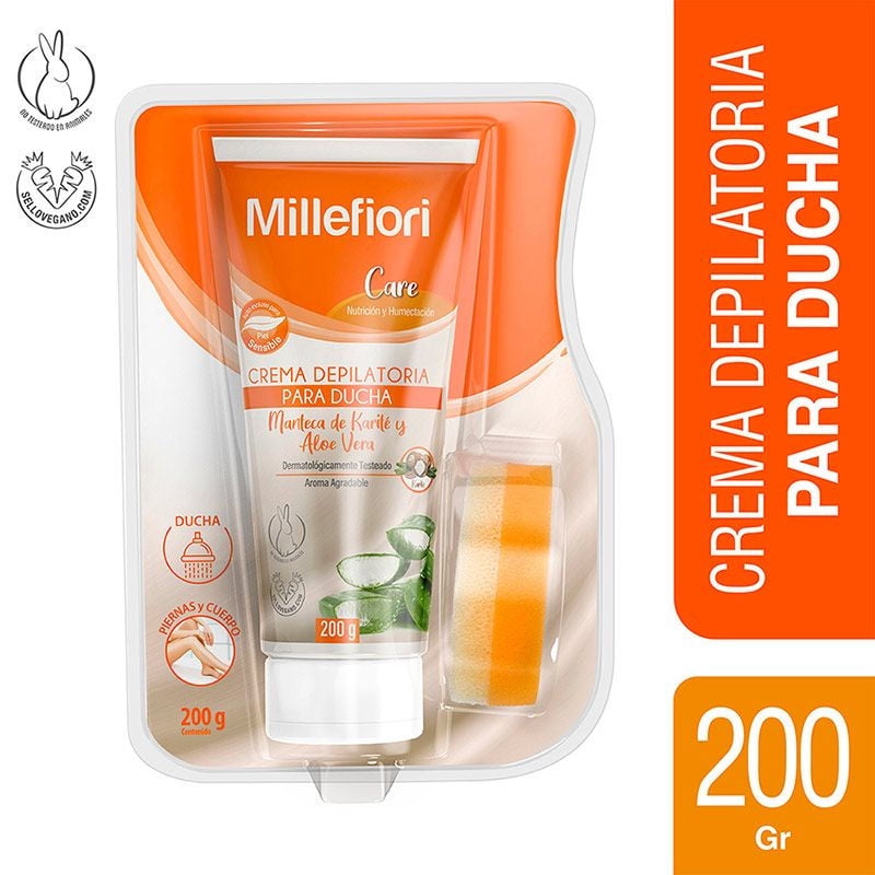 Crema Depilatoria Ducha Care 200 g Millefiori