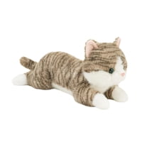 Magideal - Gatito De Peluche, Animal De Peluche De Gato, Cómodo, Suave Y Realista, Muñeco De Gato De Peluche, Lindo Juguete De Peluche Para Dormitorio, Sofá De Gris