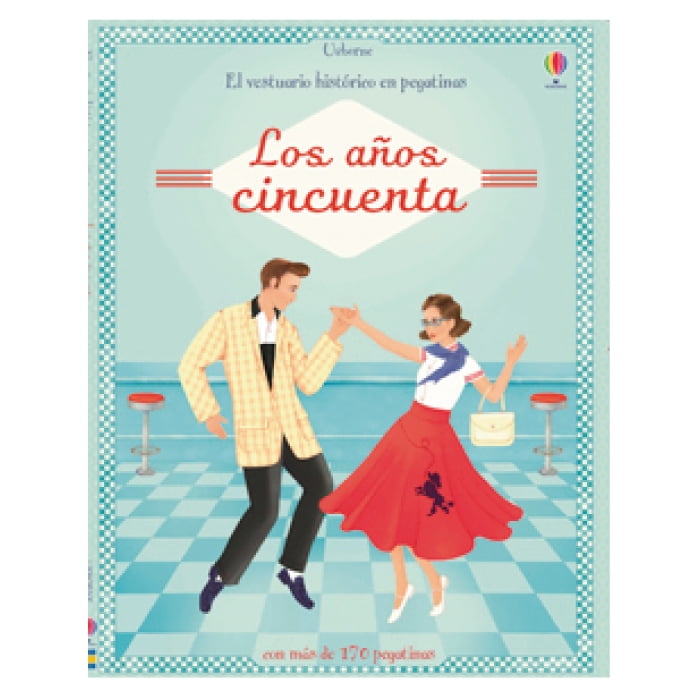 Usborne - Libro Los Años Cincuenta, Vestuario Historico En Pegatinas
