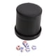 thumbnail image 4 of Copa De Dados De Mano Portátil De Dados Forrada Para Juegos Familiares De Juego De Mesa KTV Black, 4 of 5