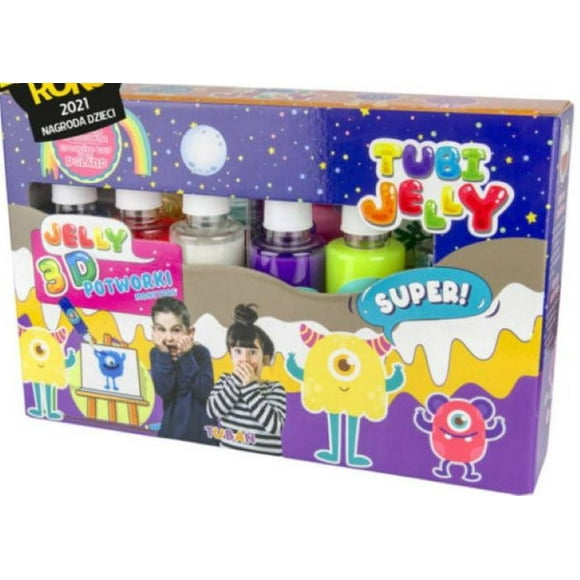 Set Tubi Jelly 6 Colores - Monstruos