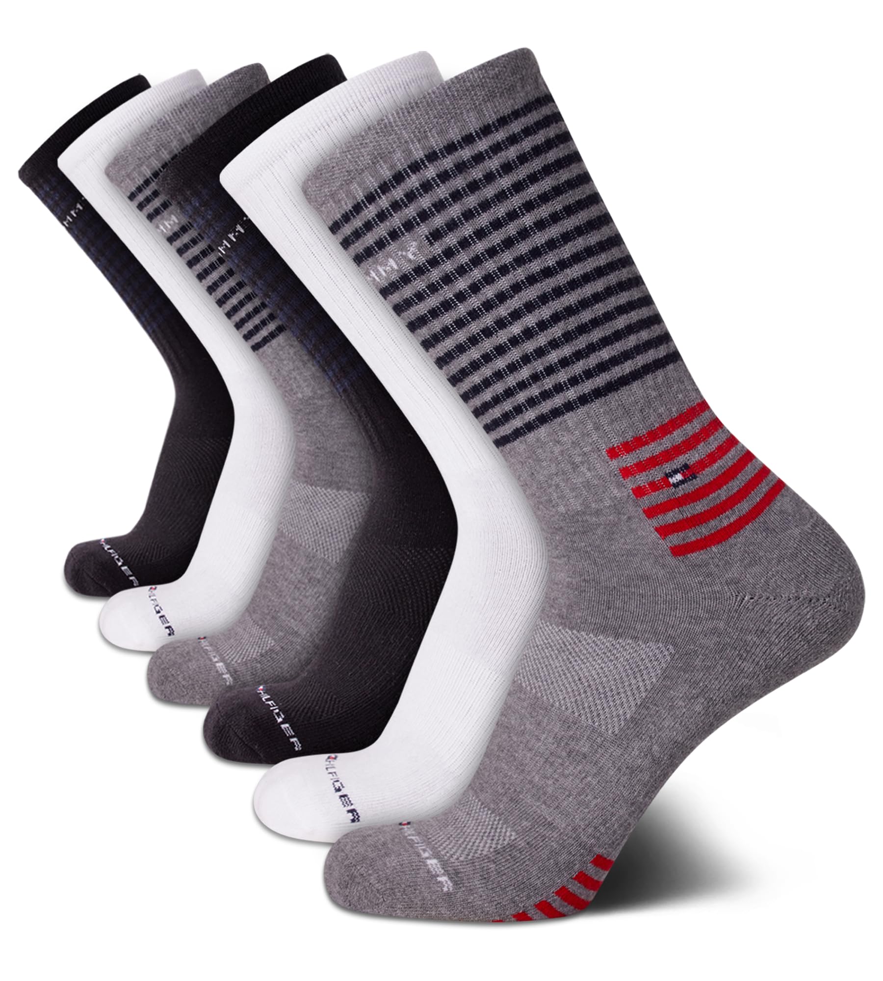 Calcetines Redondos Tommy Hilfiger Performance, Acolchados, Paquete De 6, Para Hombre
