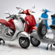 thumbnail image 2 of Pack x4 Motos Vespa Welly Escala 1:18, 2 of 4