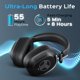 thumbnail image 5 of Auriculares TREBLAB U5 Hybrid ANC para colocar sobre las orejas Bluetooth 5.3 55H, 5 of 9