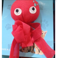 Genérico - Juguete De Pulpo Juguete Para Gatos Rojo