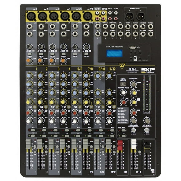 Mixer Analogo de 12 canales SKP VZ-12.4