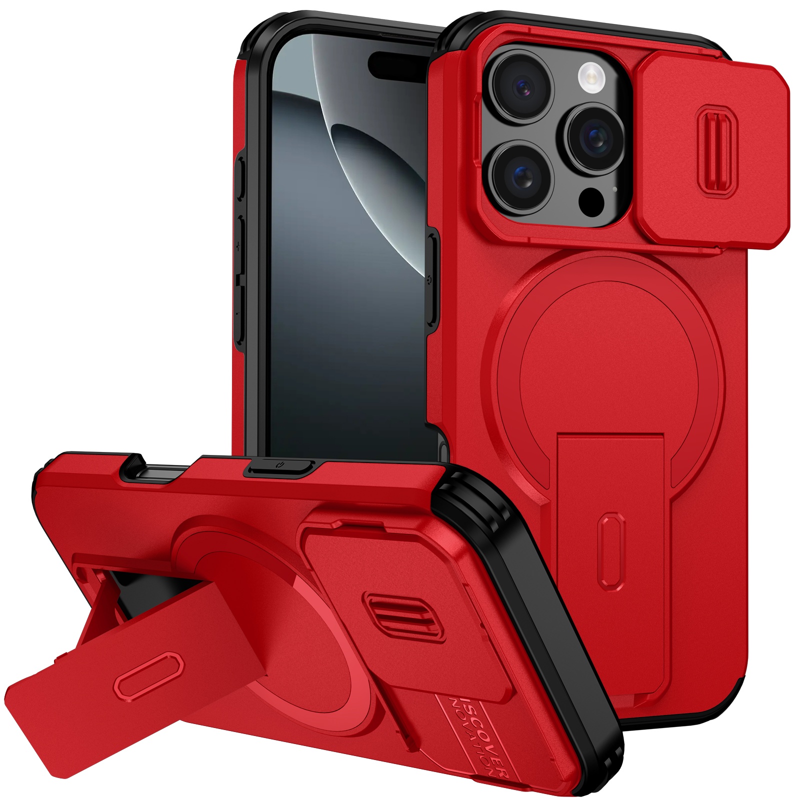 Funda Foxdock Para Iphone 16 Pro Max – Magnética Antigolpes Con Soporte Y Protección Doble